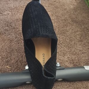 Lucky Brand Black Perforated Loafers